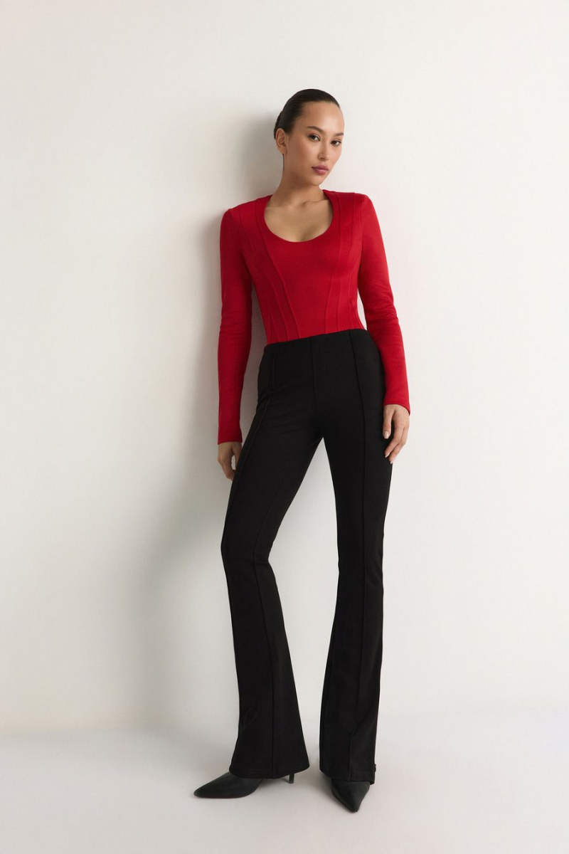 Боди с широкими плечами TOPTOP, цвет: красный, TTS.023.18296.320 купить онлайн