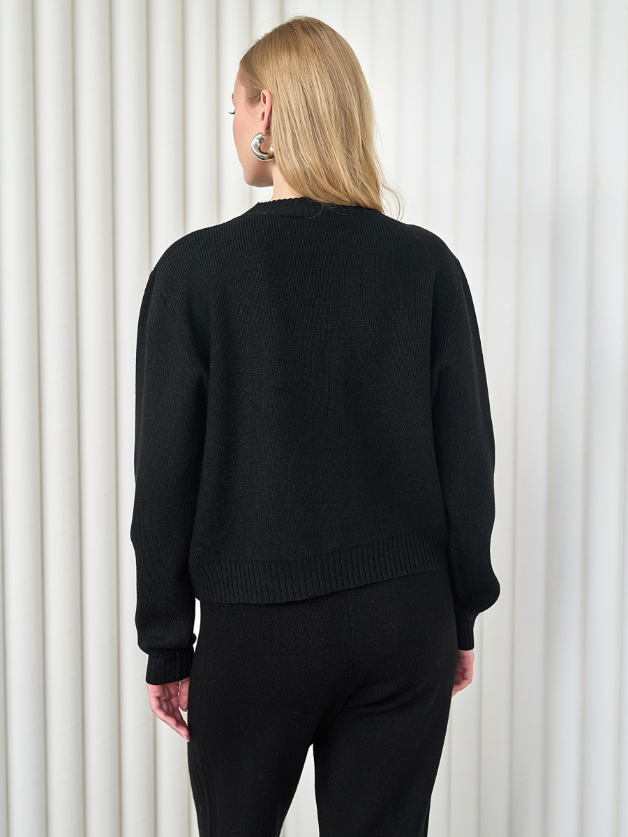 Костюм джемпер с брюками I.B.W., цвет: Черный, KJ109 купить онлайн Костюм джемпер с брюками I.B.W., цвет: Черный, KJ109 купить онлайн