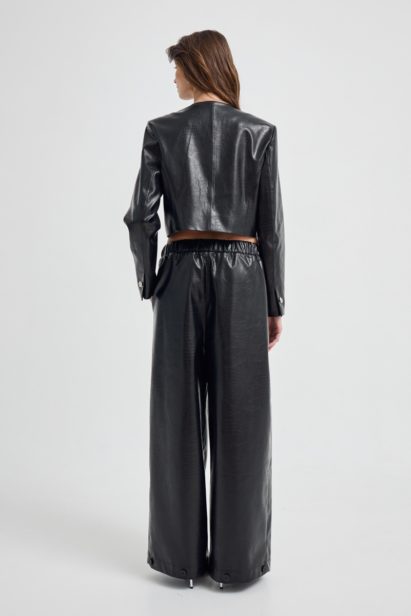 Брюки из экокожи Shtripling, цвет: Черный, SHPNT010BLK купить онлайн