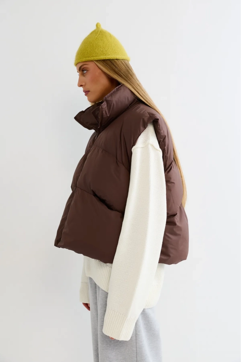 Жилет Erist store, цвет: коричневый, НФ-00003206 купить онлайн