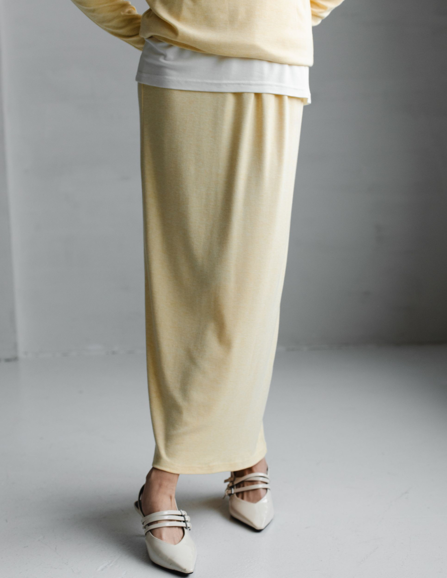 Юбка из трикотажа на резинке