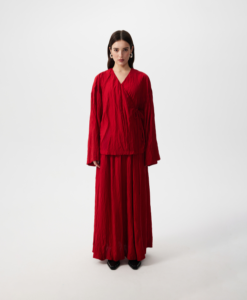 Блузка-кимоно GLVR, цвет: красный, 126G25GAC2229 купить онлайн