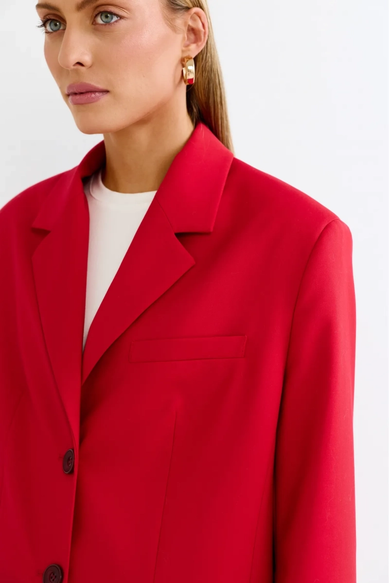 Жакет оверсайз Erist store, цвет: красный, НФ-00003087 купить онлайн