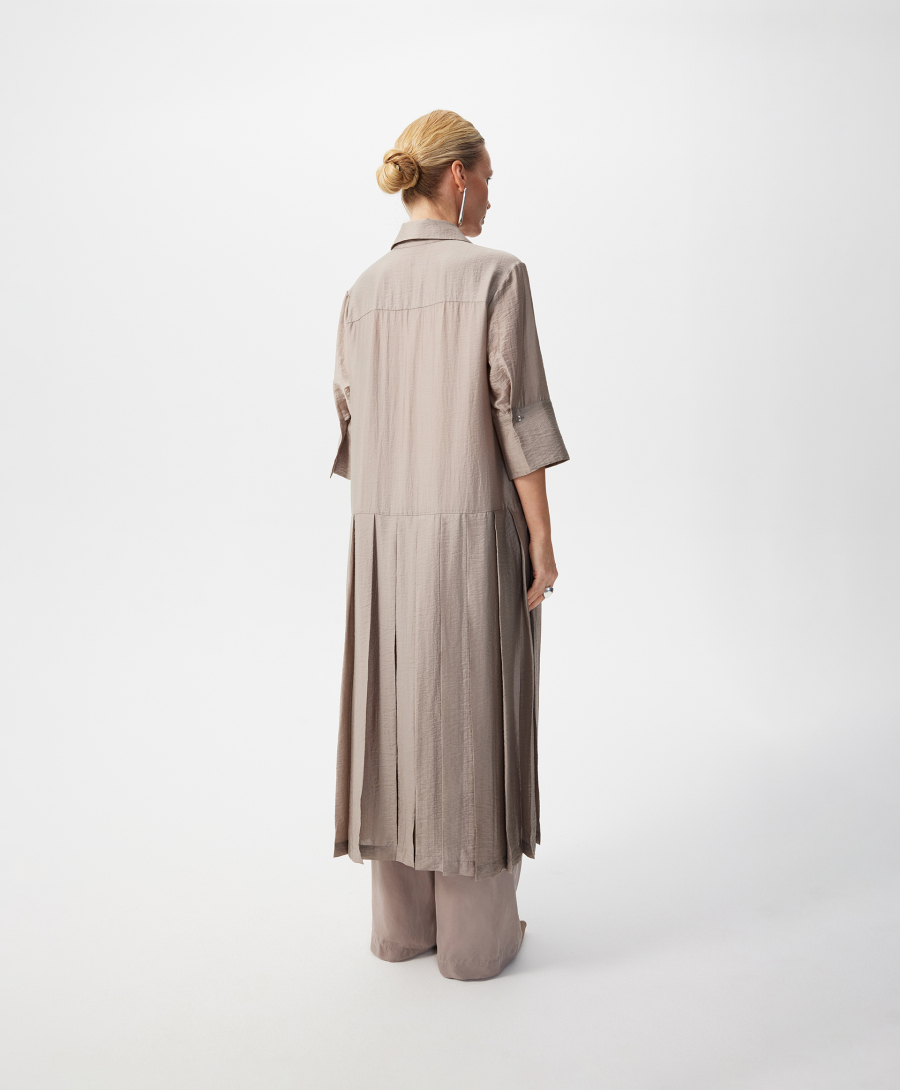 Платье рубашечного кроя с коротким рукавом GLVR, цвет: серый, 126G22GAC2503 купить онлайн