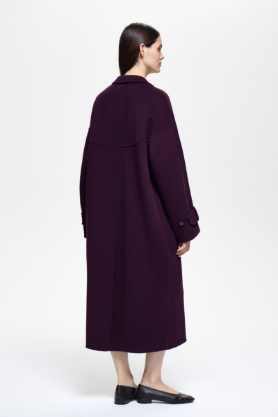 Пальто-кокон из шерсти DREAMS BY ALENA AKHMADULLINA, цвет: фиолетовый, 126101020204545/112000 купить онлайн