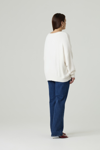 Джемпер вязаный на одно плечо "травка" 4forms, цвет: молочный, 65509 купить онлайн Джемпер вязаный на одно плечо "травка" 4forms, цвет: молочный, 65509 купить онлайн