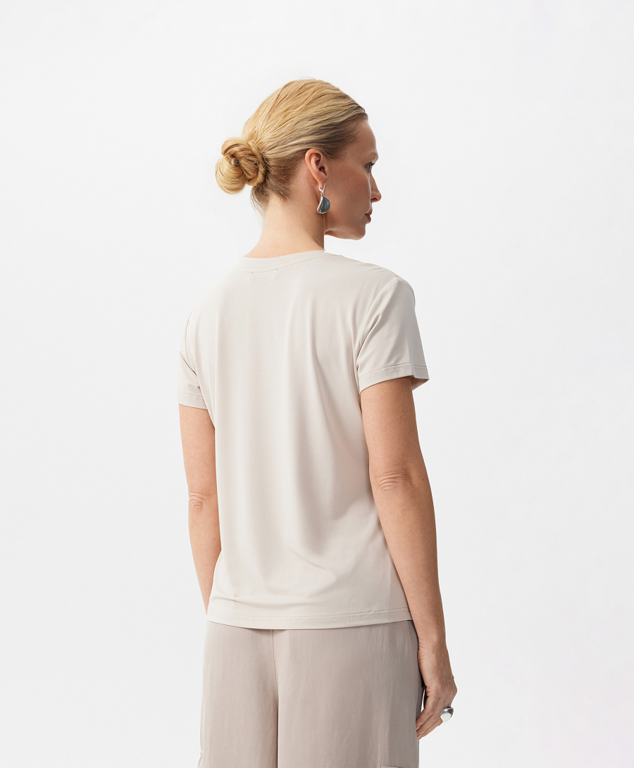 Футболка базовая с коротким рукавом GLVR, цвет: серый, 126G22GAC1222 купить онлайн