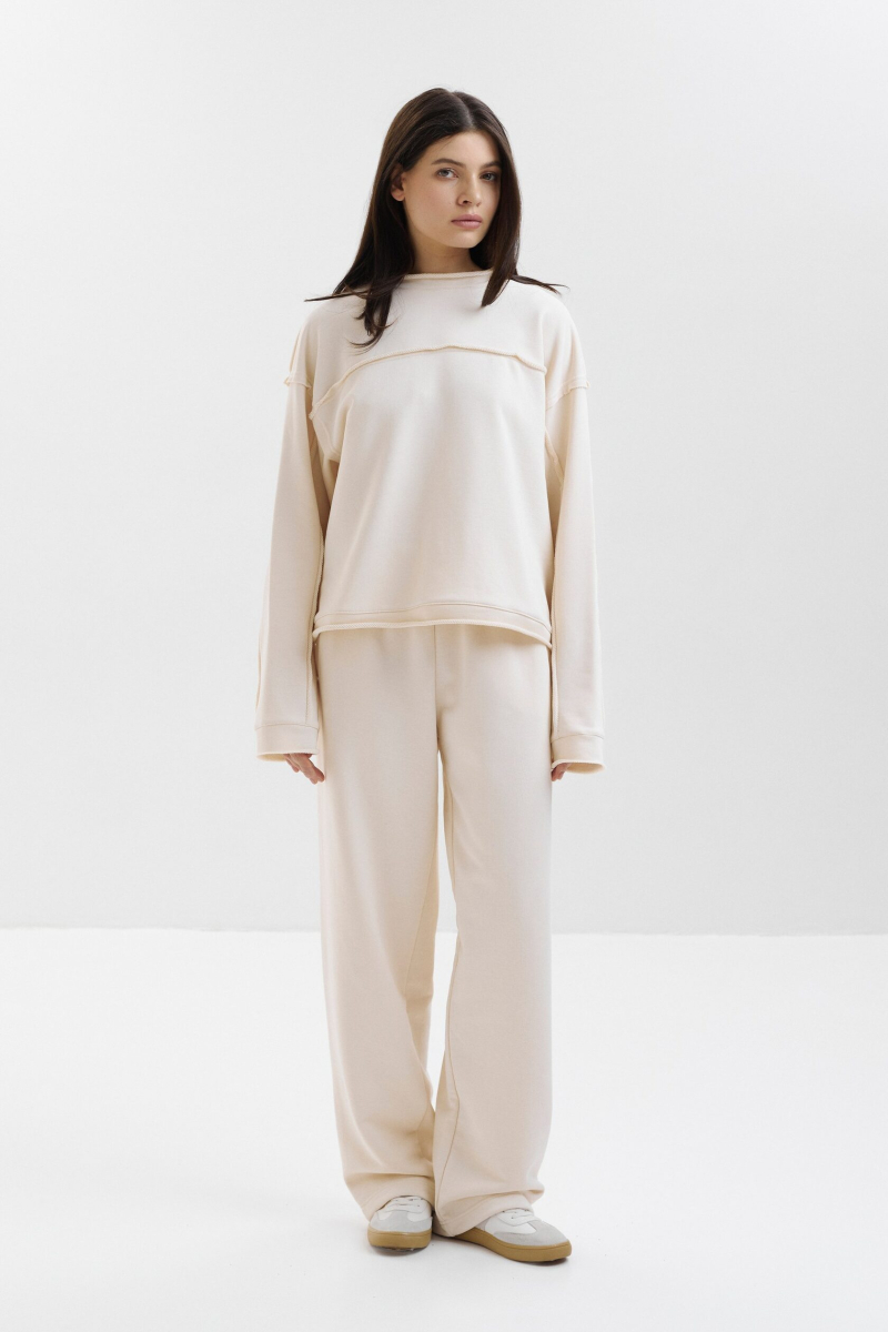 Свитшот с вывернутыми швами marte, цвет: оранжевый,  купить онлайн