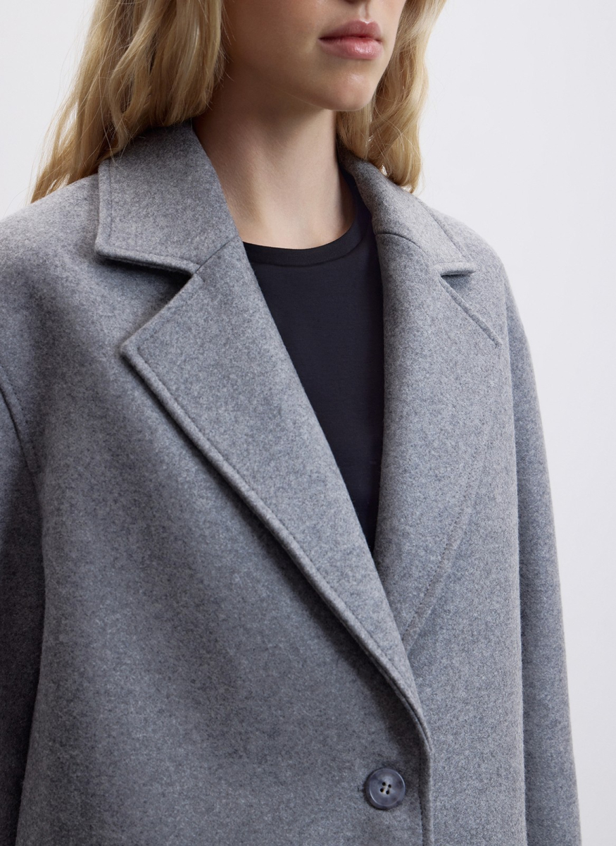 Полупальто объемного силуэта ALL WE NEED, цвет: Светло-серый, 2602W5173-04 купить онлайн