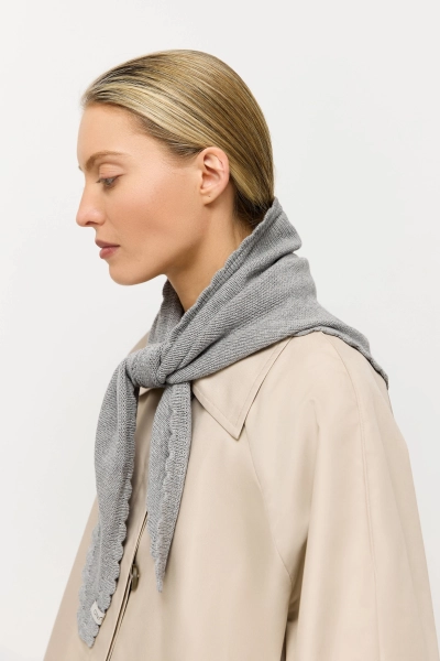 Косынка с фигурным краем AROUND, цвет: серый 182_04CC06 купить онлайн