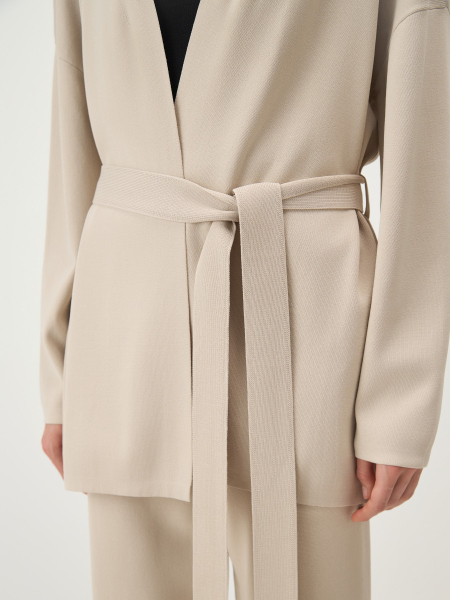 Кардиган с поясом Conso, цвет: бежевый, KCL 260711 - светло-бежевый купить онлайн