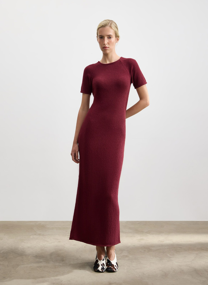 Платье фактурной вязки из хлопка