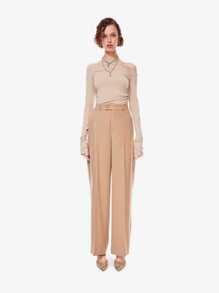 Брюки прямого кроя p.p.s., цвет: песочный, P_0928.00.00.BRN купить онлайн Брюки прямого кроя p.p.s., цвет: песочный, P_0928.00.00.BRN купить онлайн