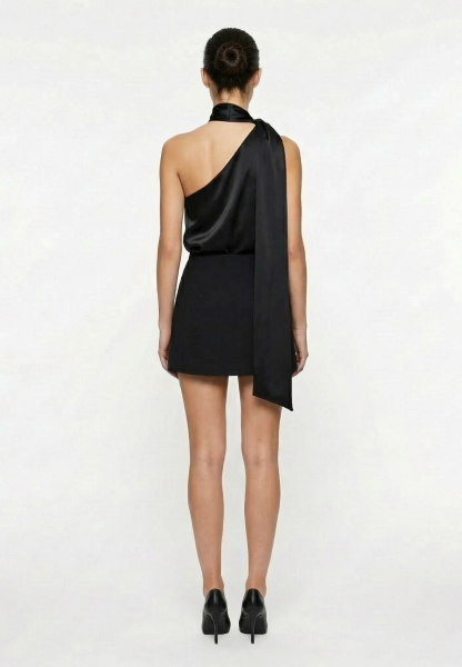 Топ на одно плечо из сатина REFERT, цвет: Черный, 13-3464/1-2511 купить онлайн