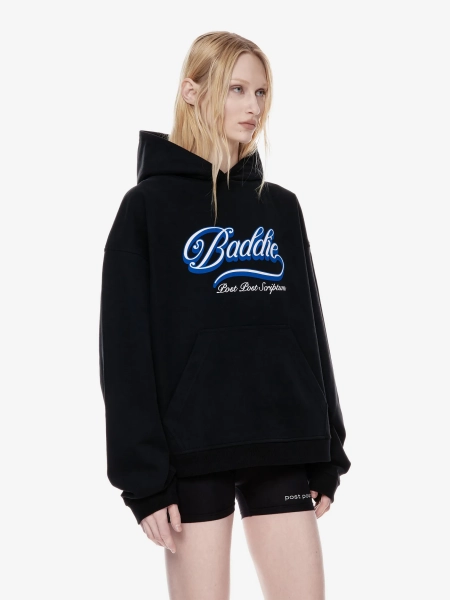 Худи с принтом "Бадди" POST POST SCRIPTUM, цвет: Черный, 1125.010.00.15.001 купить онлайн