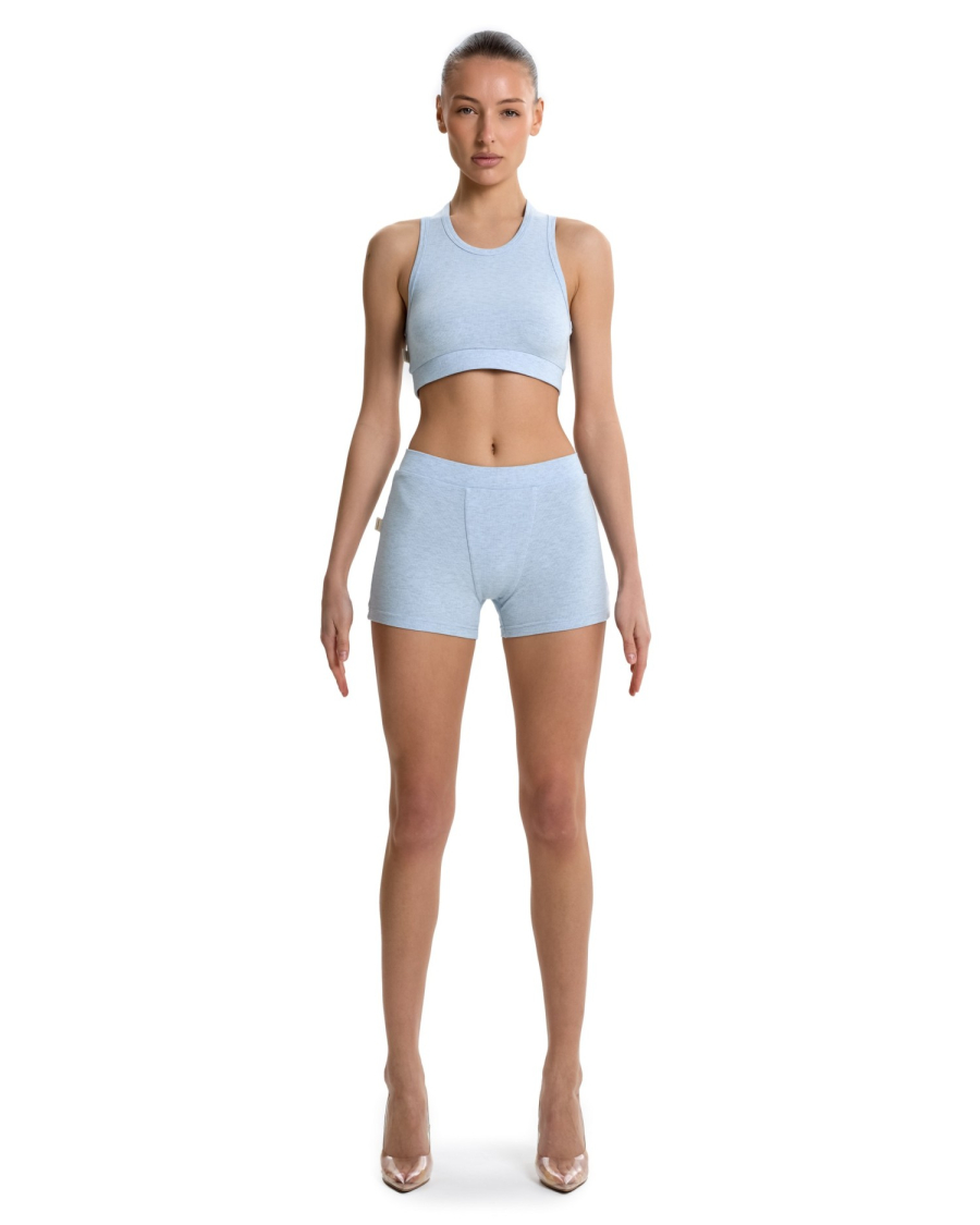 Майка укороченная Suborbia, цвет: голубой, 006698 купить онлайн