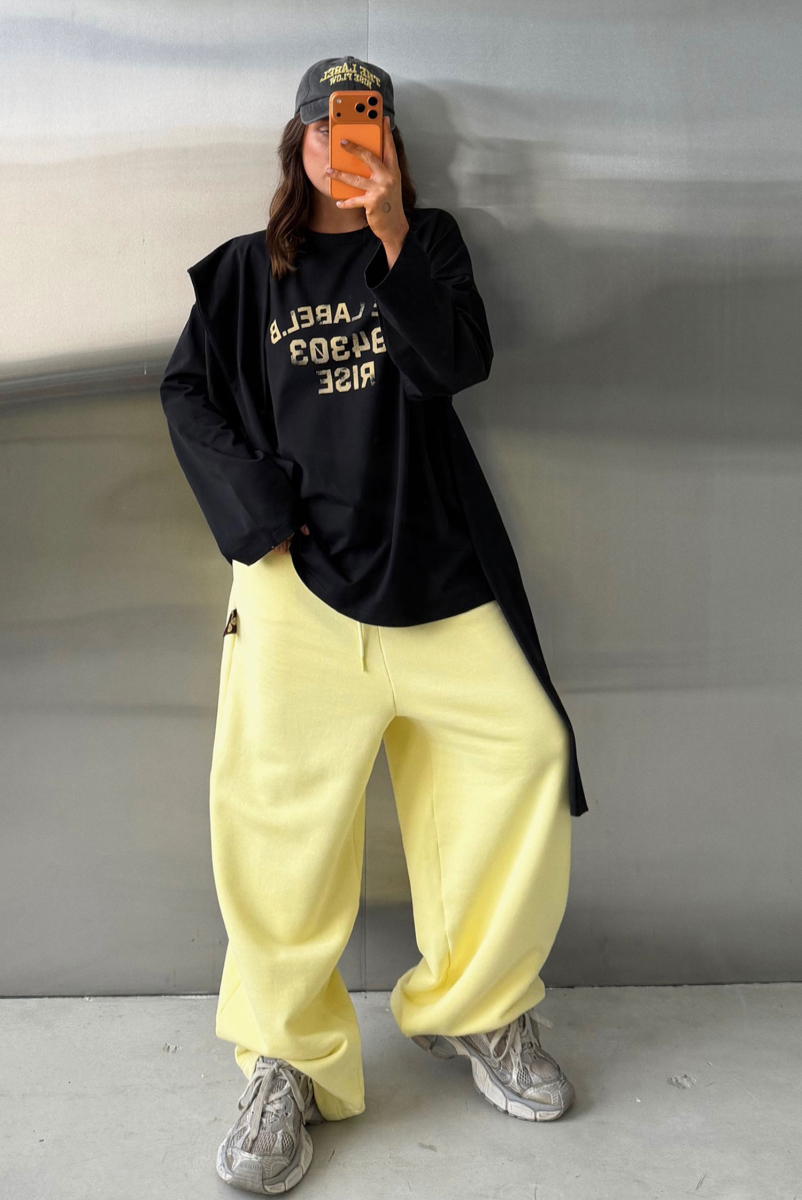 Лонгслив Крест-накрест Label .B, цвет: Черный,  купить онлайн