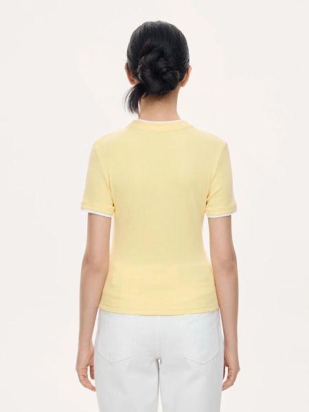 Женская футболка прилегающего кроя MUTED, цвет: Желтый, 904463.WTSH0023_Yellow купить онлайн