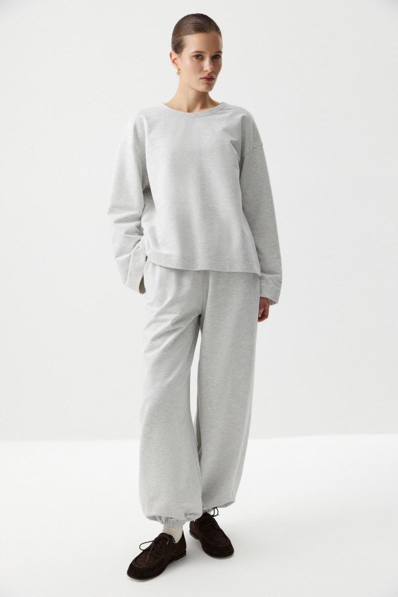 Лонгслив с широкими рукавами Charmstore, цвет: серый, 205-52158-889 купить онлайн