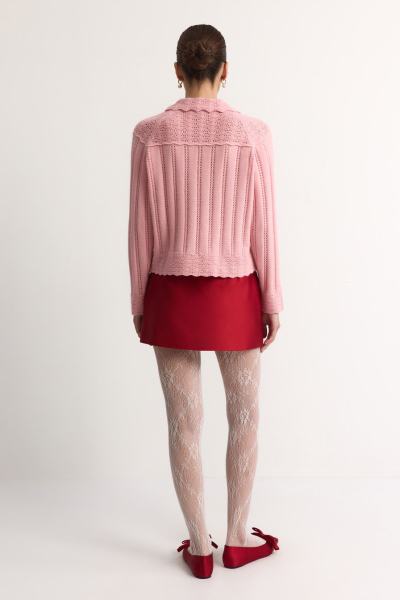 Кардиган с отложным воротником TOPTOP, цвет: розовый, TT.051.18934.300 купить онлайн