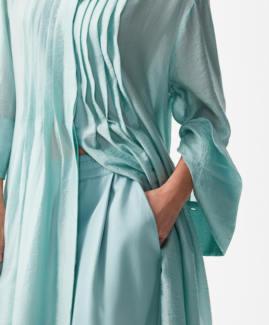 Туника с высокими разрезами GLVR, цвет: зеленый, 126G26GAC2222 купить онлайн