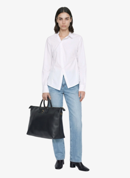 Прямые джинсы средней посадки