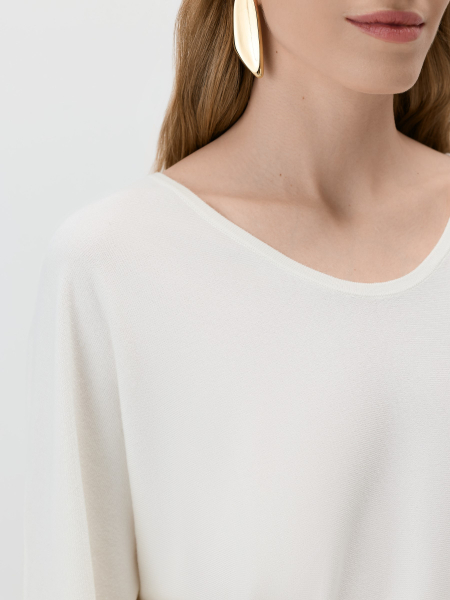 Пуловер летучая мышь Conso, цвет: белый, KPL 260720 - молочный купить онлайн