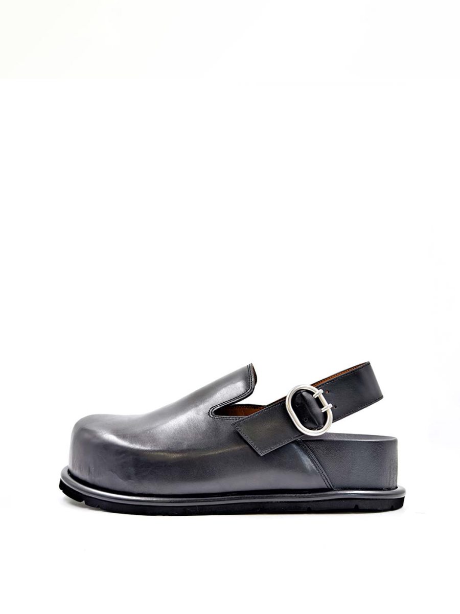 Сабо из натуральной кожи