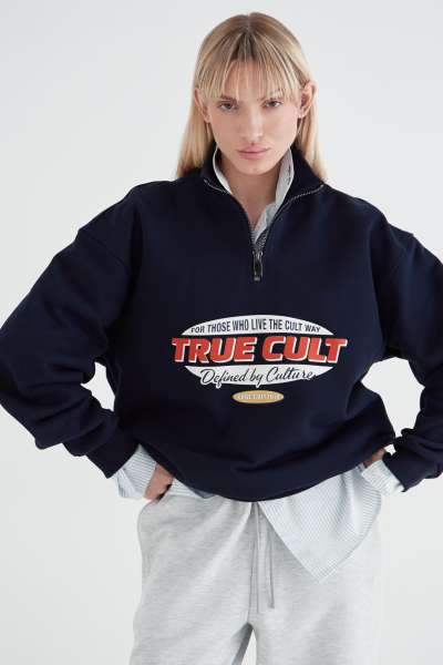 Анорак с принтом CULTBASE, цвет: синий,  купить онлайн