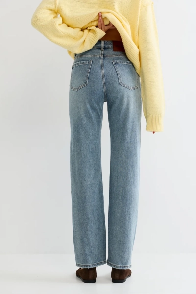 Джинсы прямые Erist store, цвет: голубой, НФ-00003246 купить онлайн