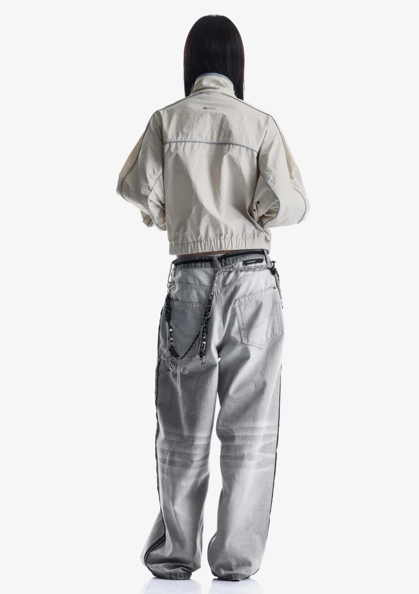 Укороченная трековая куртка KRAKATAU, цвет: Светло-бежевый, Nw78-816 купить онлайн