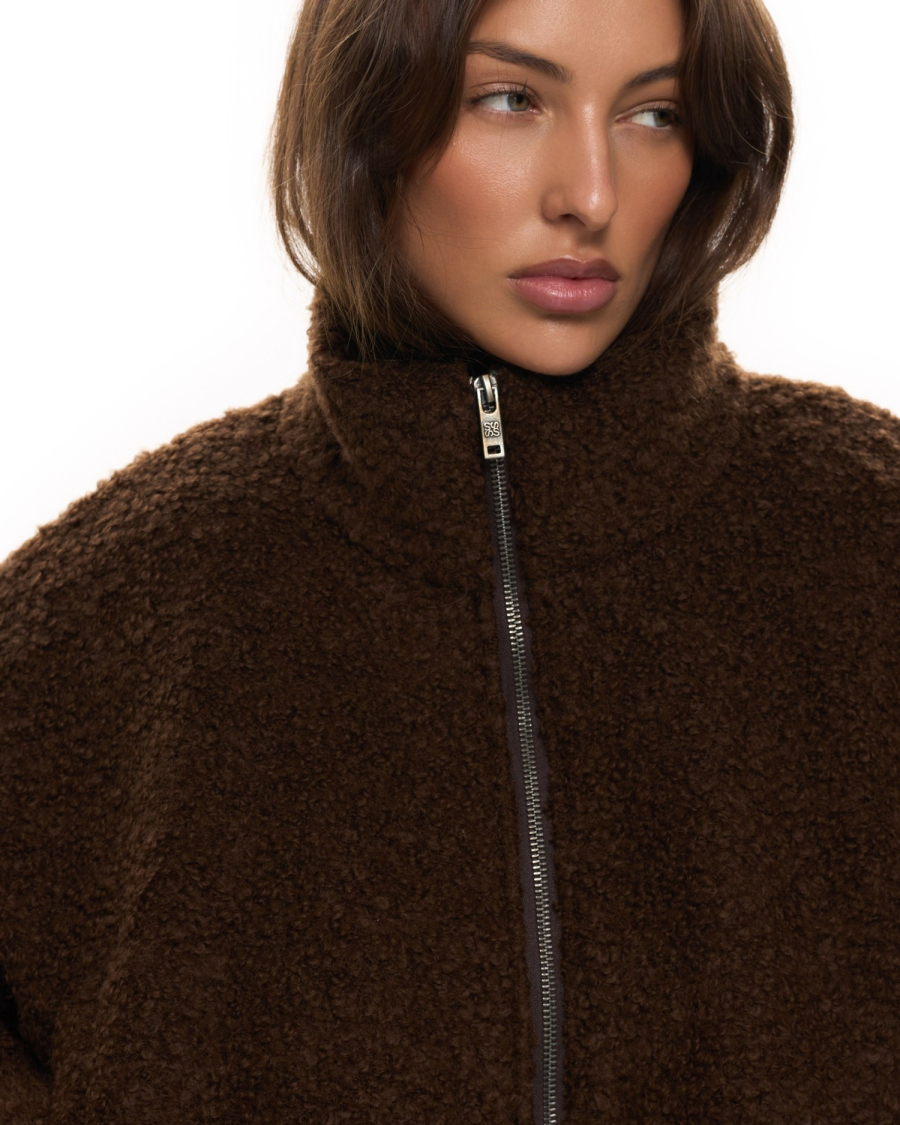 Бомбер из фактурной ткани Suborbia, цвет: коричневый, 005923 купить онлайн