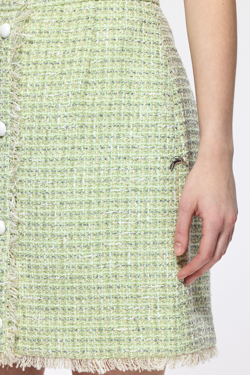 Юбка из твида DREAMS BY ALENA AKHMADULLINA, цвет: зеленый, 126102100204446/107000 купить онлайн