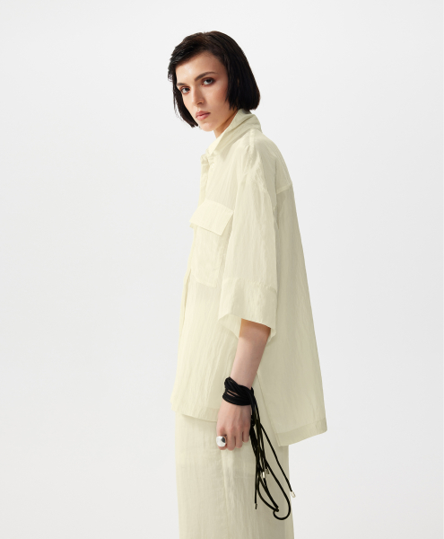 Блузка с коротким рукавом GLVR, цвет: Желтый, 126G24GAC2201 купить онлайн