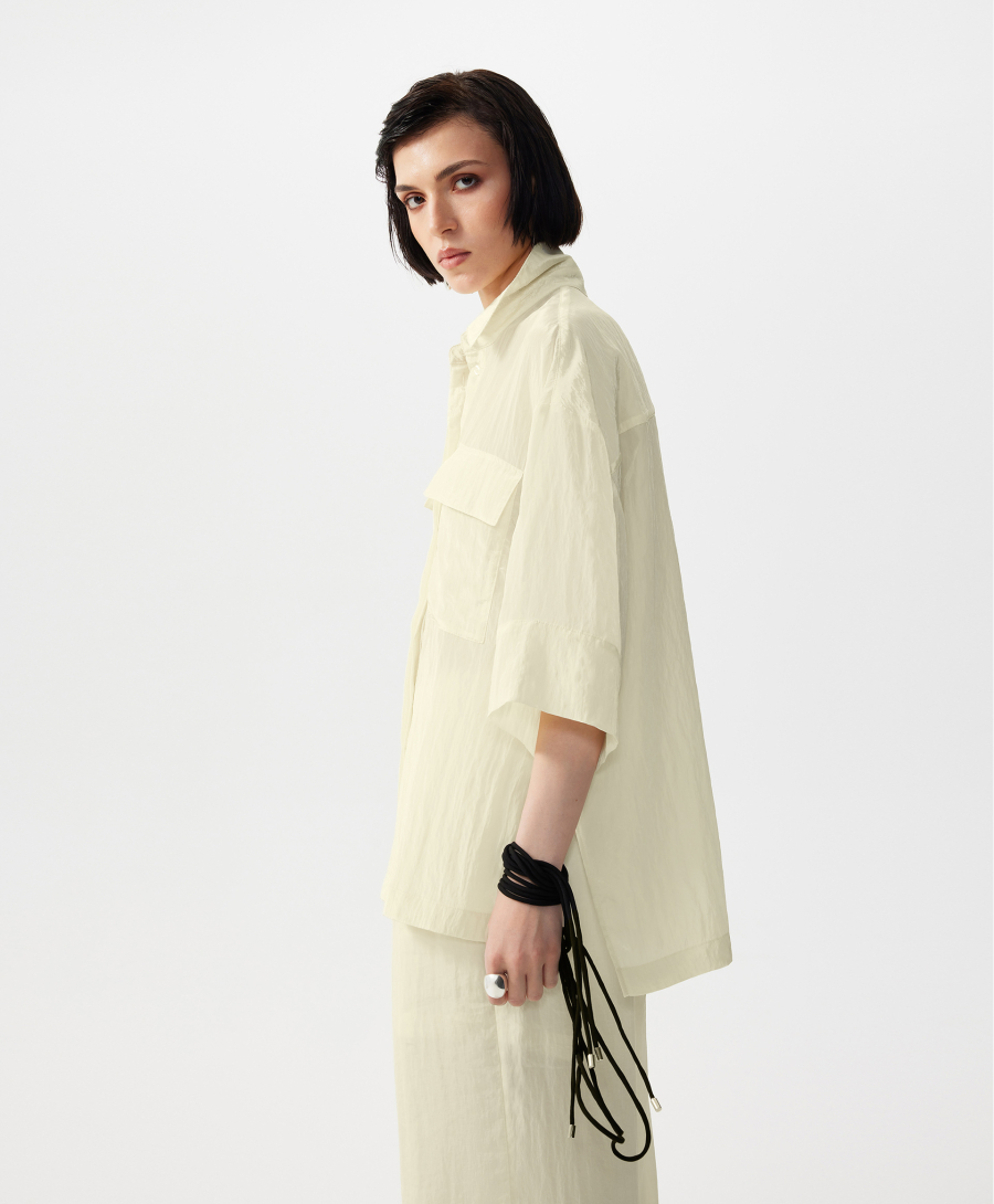 Блузка с коротким рукавом GLVR, цвет: Желтый, 126G24GAC2201 купить онлайн