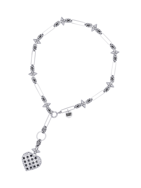 Колье с сердцем и шипами