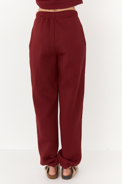 Брюки утепленные на кулиске Ricoco, цвет: Бордовый, 5050/3 купить онлайн