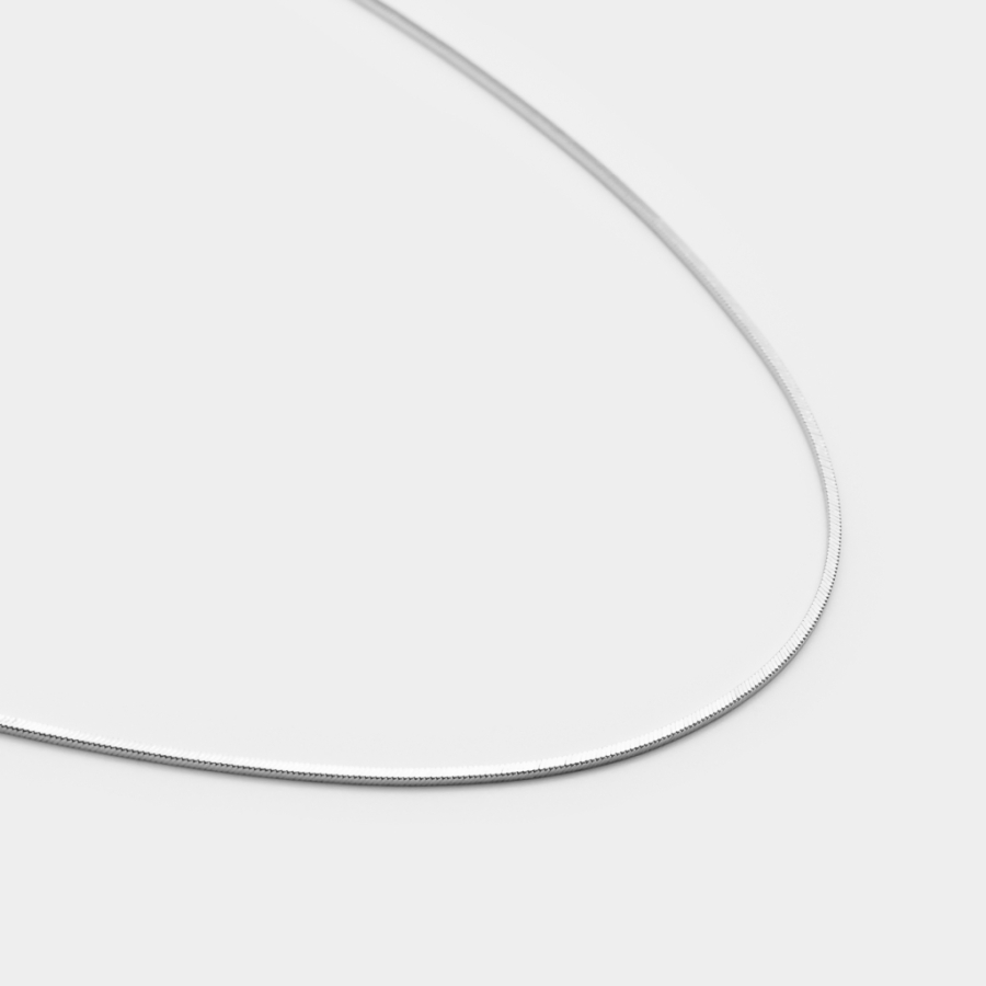 Колье-цепь плетения "Снейк" Darkrain, цвет: серебро, DS2003 купить онлайн