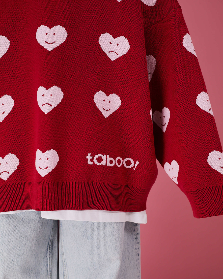 Свитер Сердце 24/7 TABOO, цвет: красный, SVHeart купить онлайн