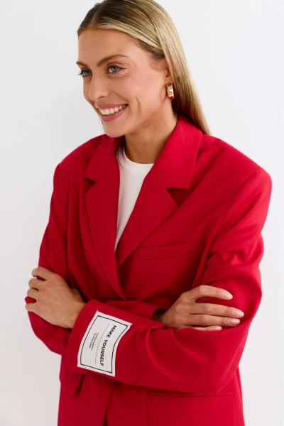 Жакет оверсайз Erist store, цвет: красный, НФ-00003087 купить онлайн