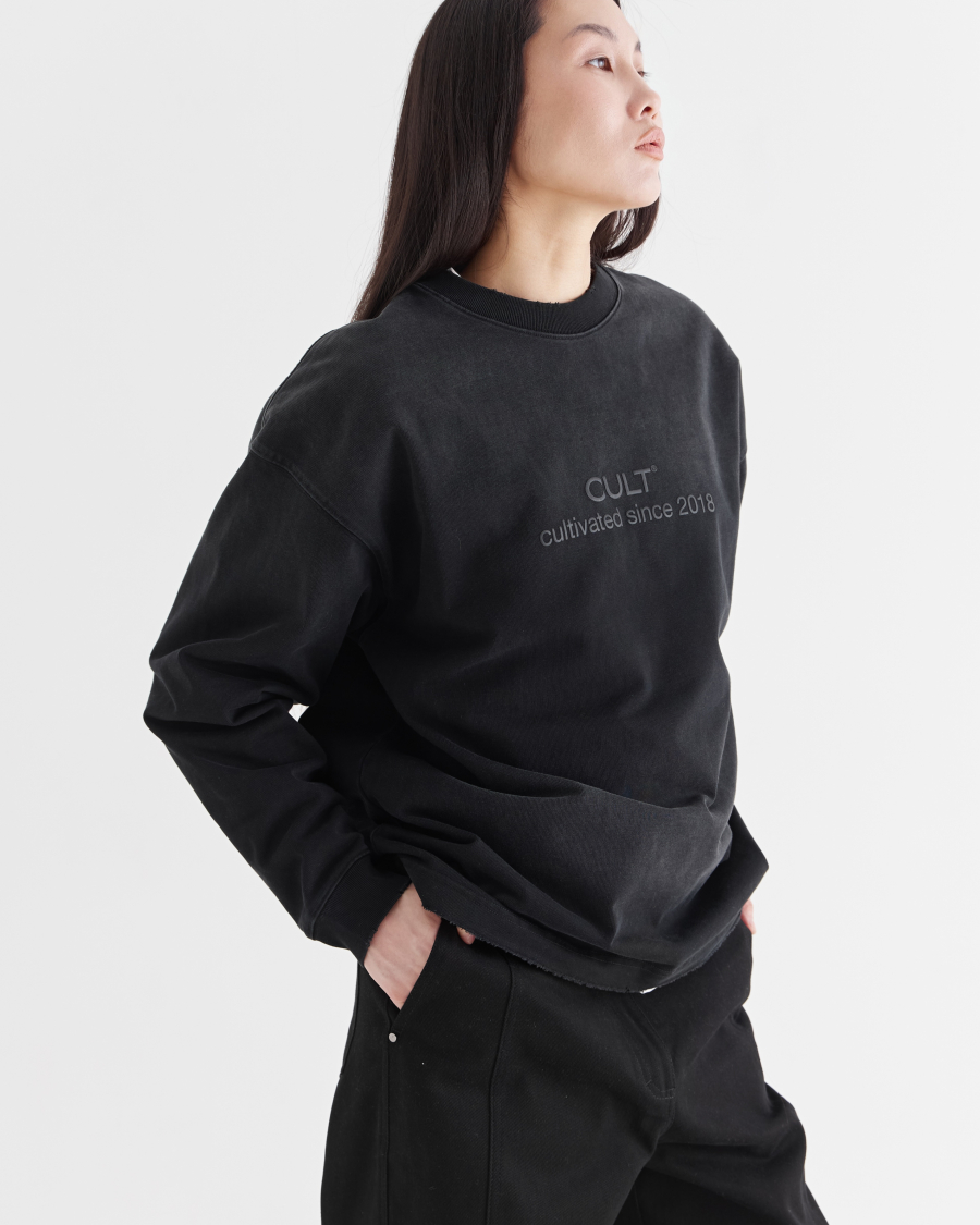 Лонгслив «Камень» CULTBASE, цвет: Черный,  купить онлайн