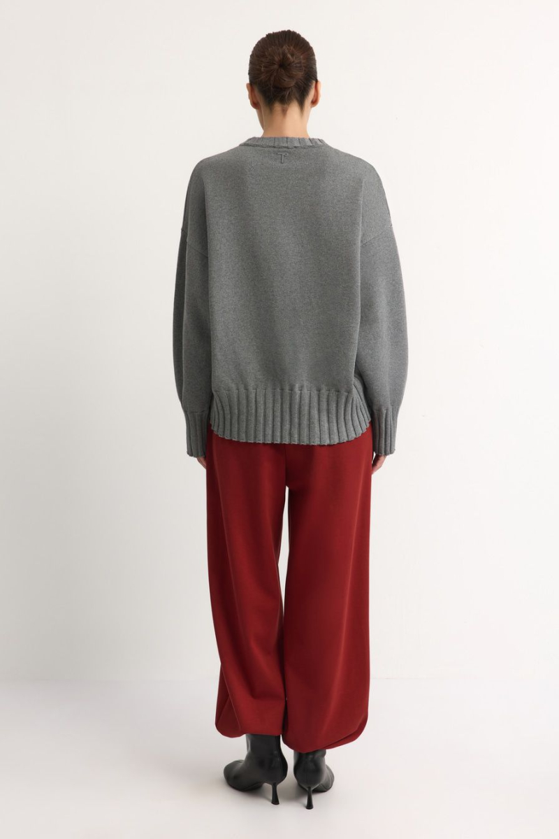 Джемпер с асимметричным низом TOPTOP, цвет: серый, TT.050.18786.800 купить онлайн