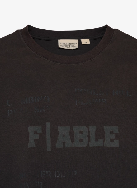 Лонгслив с принтом F | ABLE, цвет: серый, LNGSLV-FBL-MRTL-RLXD-GR купить онлайн