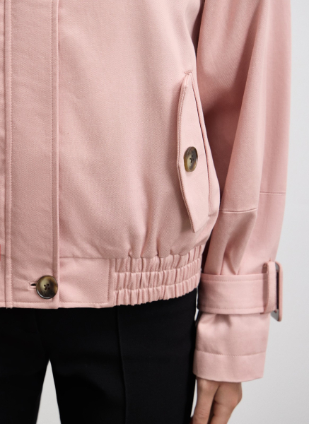 Бомбер из лиоцелла с хлопком ALL WE NEED, цвет: розовый,  купить онлайн