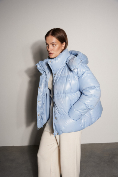 Пуховик PUFFER Y1 BLUE YONS, цвет: голубой, YO-356 купить онлайн Пуховик PUFFER Y1 BLUE YONS, цвет: голубой, YO-356 купить онлайн