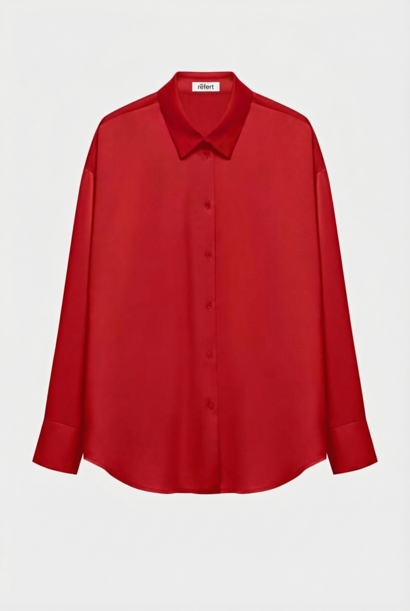 Рубашка из сатина с завязками