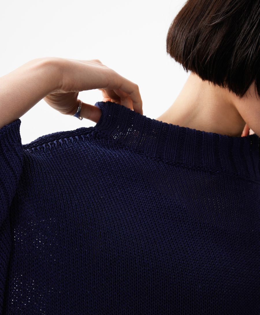 Джемпер оверсайз удлиненный GLVR, цвет: Черный, 126G23GAC3107 купить онлайн