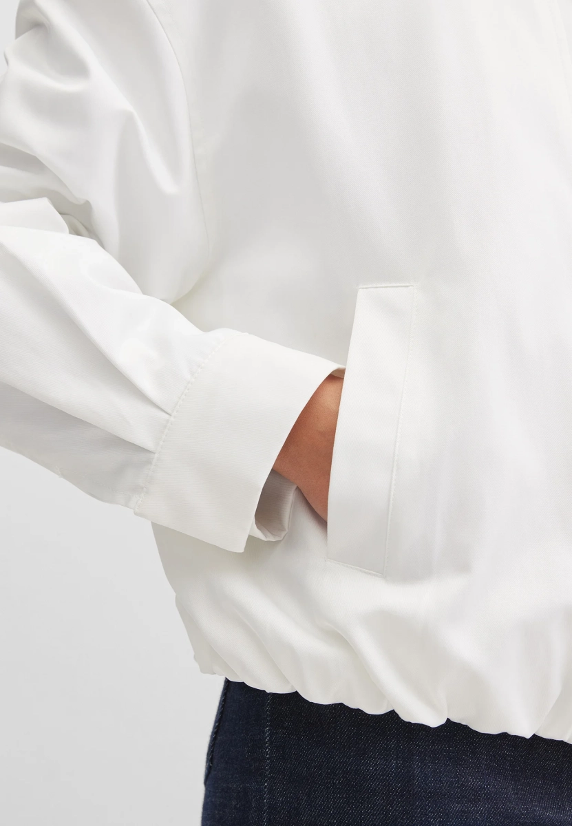 Хлопковый бомбер объемного кроя Marou, цвет: белый, Mar_26030203 купить онлайн