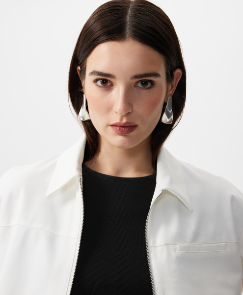 Жакет на молнии GLVR, цвет: белый, 126G21GAC1903 купить онлайн