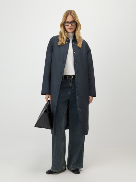 Пальто двустороннее Conso, цвет: синий, SEL 260112 - темно-синий купить онлайн